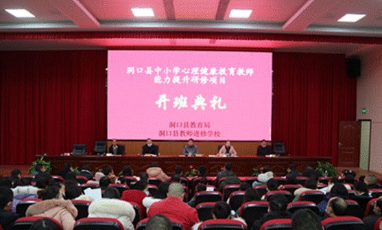 以心育心，樹心樹形——洞口縣中小學(xué)生理健康教育教師能力提拔培訓(xùn)班